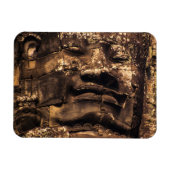 Buddha Totem Angkor Wat Magnet – Rounded Rectangle マグネット (横)