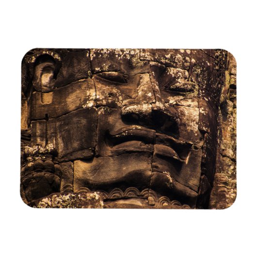 Buddha Totem Angkor Wat Magnet – Rounded Rectangle マグネット (横)