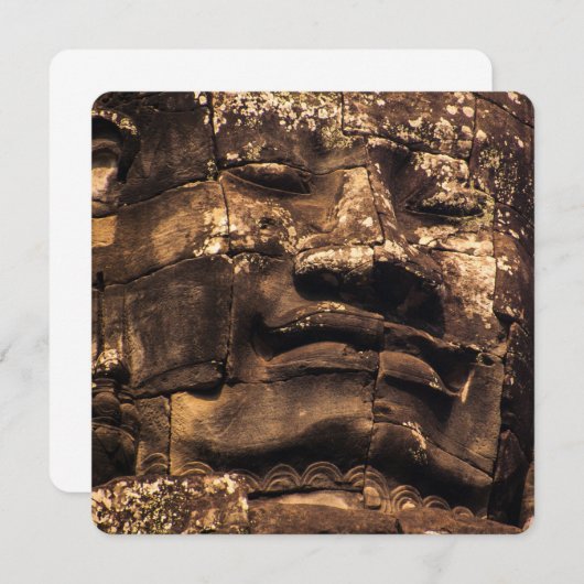 Buddha Totem Angkor Wat Square Card (正面/裏面)