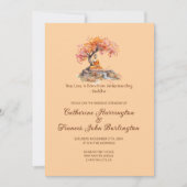 Buddha Under A Tree Buddhist Wedding Ceremony  招待状 (正面)