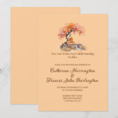 Buddha Under A Tree Buddhist Wedding Ceremony  招待状 (正面/裏面)