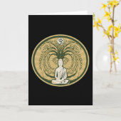 Buddha Under the Bodhi Tree カード (黄色い花)