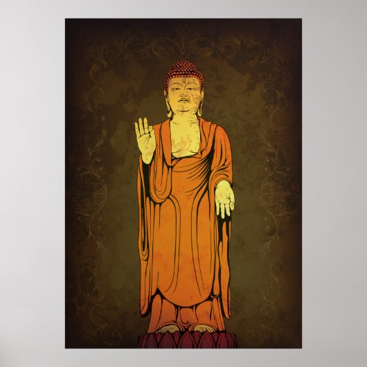 Buddha Vitarka Mudra ポスター (正面)