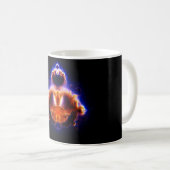 Buddhabrotの地図Mandelbrot一定の釈迦 コーヒーマグカップ (正面右)
