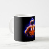 Buddhabrotの地図Mandelbrot一定の釈迦 コーヒーマグカップ (正面左)