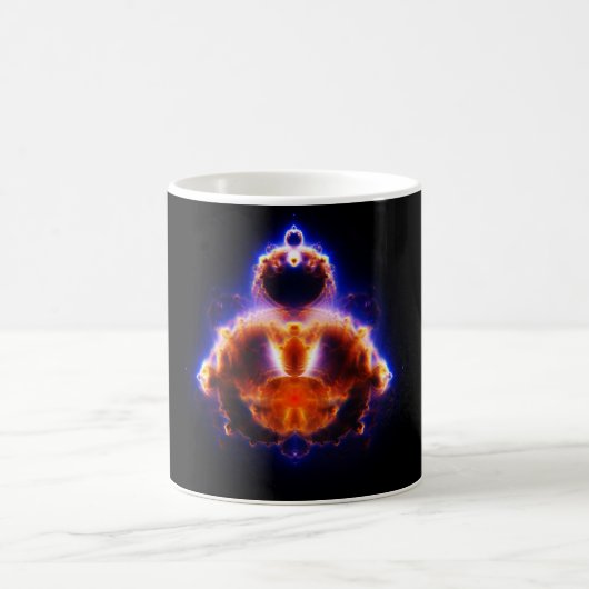 Buddhabrotの地図Mandelbrot一定の釈迦 コーヒーマグカップ (中央)