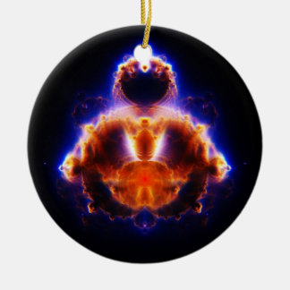 Buddhabrotの地図Mandelbrot一定の釈迦 セラミックオーナメント