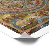 Buddha's Life Mandala Poster ポスター (角)