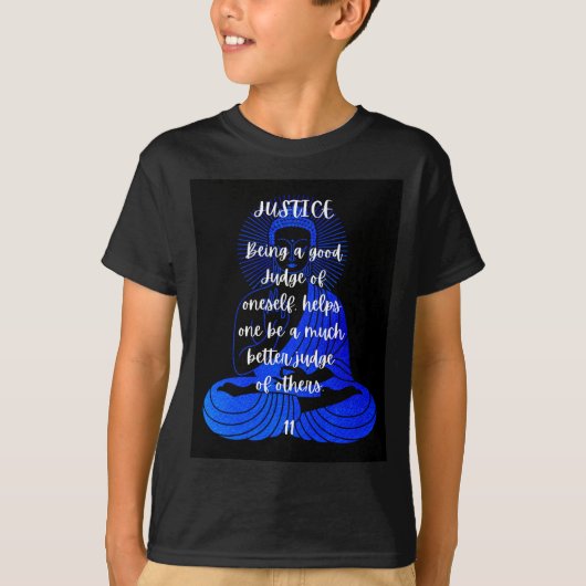 BuddhaToday タロット・仏陀Tシャツシリーズ -正義 11 Tシャツ (正面)