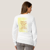 BuddhaToday V1 - #1 "語るシャツ" Tシャツ (裏面フル)