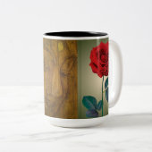 BuddhaToday V1 #23禅マグ – 仏バラ ツートーンマグカップ (正面右)