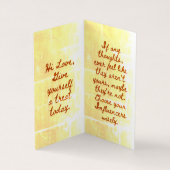 BuddhaToday V1 - #3 Buddha "Message Book"カード 名刺 (内部)