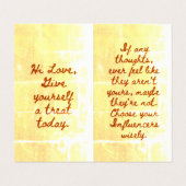 BuddhaToday V1 - #3 Buddha "Message Book"カード 名刺 (内部フラット)