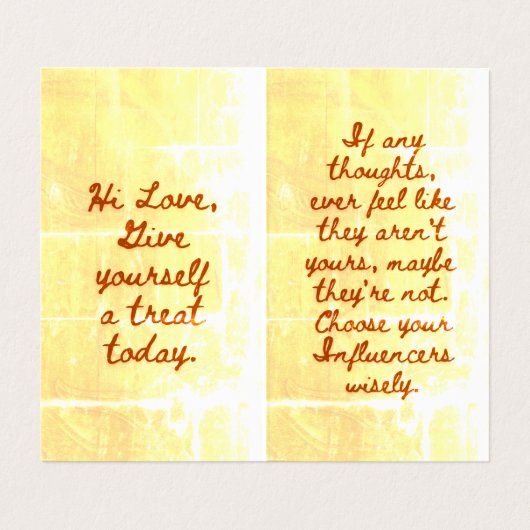 BuddhaToday V1 - #3 Buddha "Message Book"カード 名刺 (内部フラット)