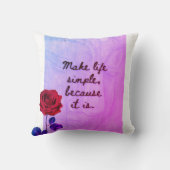 BuddhaToday V1 #44ピースピロー🌹 +引用文 クッション (裏面)