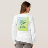 BuddhaToday V1 - #4 "声をかけるシャツ" Tシャツ (裏面フル)