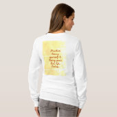 BuddhaToday V1 - #4 "言葉を語るシャツ" シリーズ Tシャツ (裏面フル)