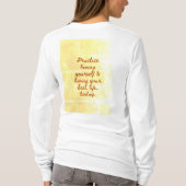 BuddhaToday V1 - #4 "言葉を語るシャツ" シリーズ Tシャツ (裏面)