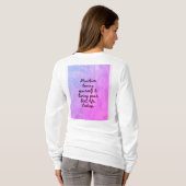 BuddhaToday V1 - #6 "言葉を語るシャツ" シリーズ Tシャツ (裏面フル)