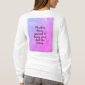 BuddhaToday V1 - #6 "言葉を語るシャツ" シリーズ Tシャツ (裏面)
