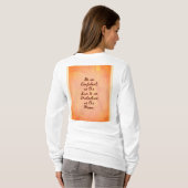 BuddhaToday V1 - #7 "言葉を語るシャツ" シリーズ Tシャツ (裏面フル)