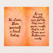 BuddhaToday V1 - #7 Buddha "Message Book"カード 名刺 (内部フラット)