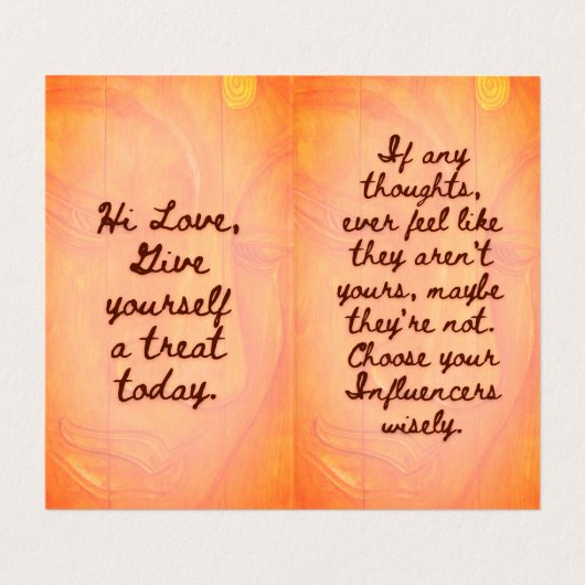 BuddhaToday V1 - #7 Buddha "Message Book"カード 名刺 (内部フラット)