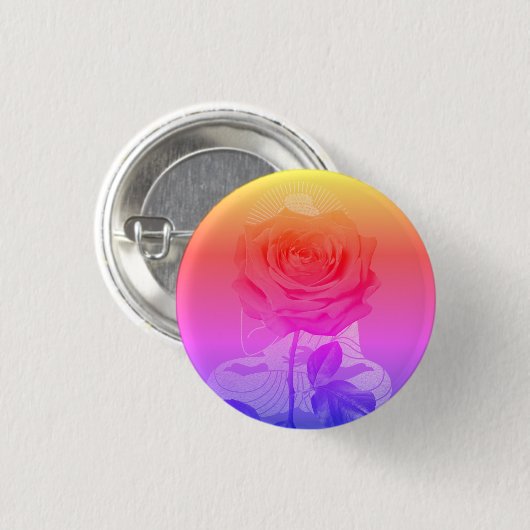 BuddhaToday V4 SUNRISE BUDDHA BUTTON #2 缶バッジ (正面&裏面)