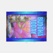 BuddhaTodayV3.blu #1 あったかブッダ フリースブランケット (正面(横))
