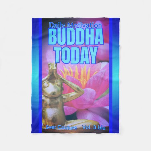 BuddhaTodayV3.blu #1 あったかブッダ フリースブランケット (正面)