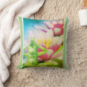 BuddhaTodayV3.pnk Flowering Frog #11 クッション (ブランケット)