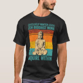 Buddhism Buddha Retro Help Wanted Zen Buddhist Mon Tシャツ (正面)
