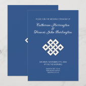 Buddhism Endless Knot Buddhist Wedding Ceremony  招待状 (正面/裏面)