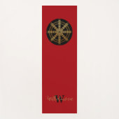Buddhism Golden Dharma Wheel Personalized ヨガマット (正面)