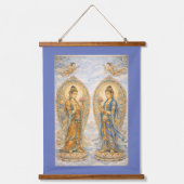 Buddhist Bodhisattvas Tang Dynasty Silk Road Era 吊り下げ型タペストリー (正面)