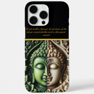 Buddhist Flora & Orbs: AI Carving iPhone 16 Pro Maxケース