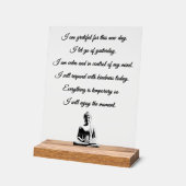 Buddhist Morning Prayer アクリルサイン (傾斜)