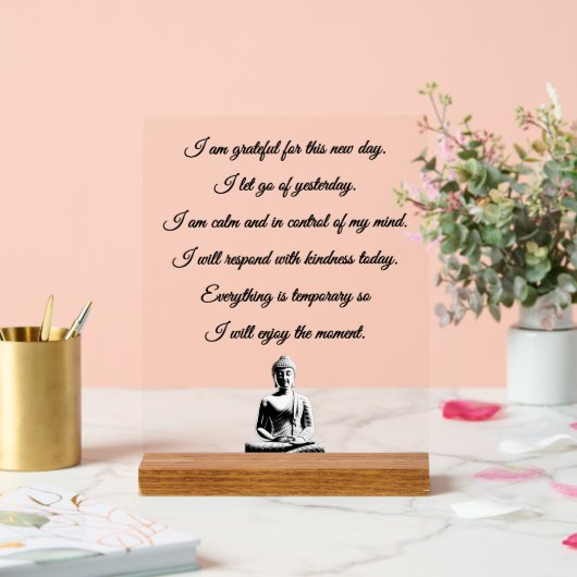 Buddhist Morning Prayer アクリルサイン (ウェディング)