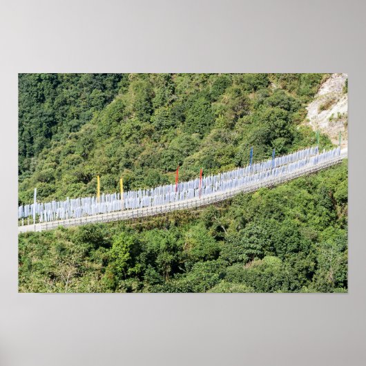 Buddhist Prayer Flags - Bhutan ポスター (正面)
