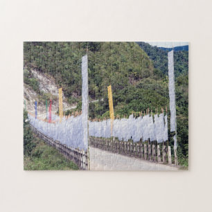 Buddhist Prayer Flags - Bhutan, Himalaya, Asia ジグソーパズル