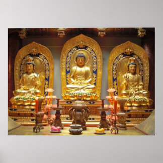 buddhist shrine poster ポスター