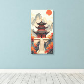 Buddhist Temple Canvas Print キャンバスプリント (インサイチュ (ウッドフロア))