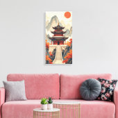 Buddhist Temple Canvas Print キャンバスプリント (インサイチュ (リビング))