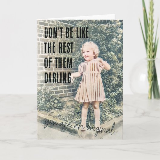 BUDDING ファッショニスタ Greeting Card サンキューカード (正面)
