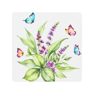 Buddleja flowers メタルプリント