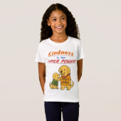Buddyがシェアする"優しさは私たちの超能力Tシャツ" Tシャツ (正面フル)