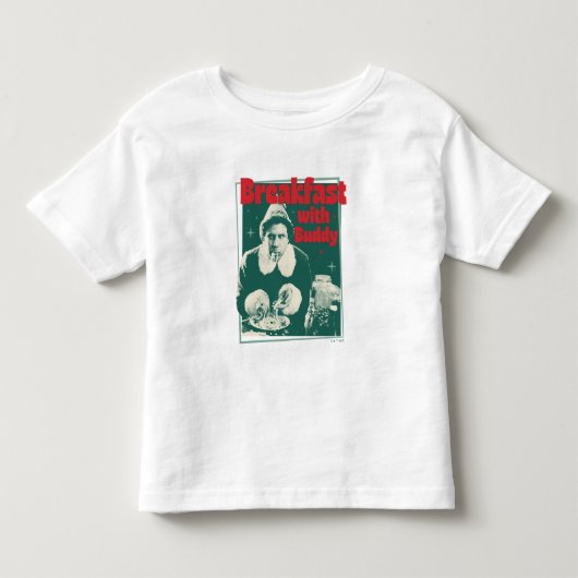 Buddyと朝食を トドラーTシャツ (正面)