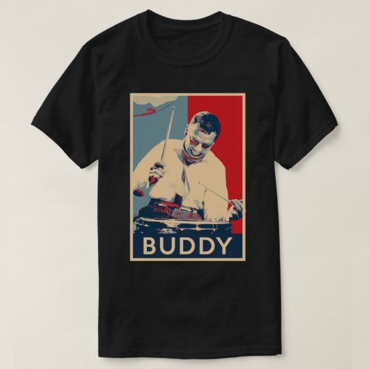 Buddy Rich Hope Poster Greats Of Jazz Music Histor Tシャツ (デザイン正面)