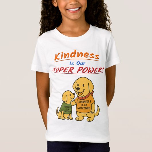 Buddy sharing "Kindness Is Our Super Power T-Shirt Tシャツ (正面)