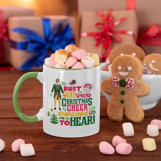 Buddy the Elf | クリスマスの喜びを伝えるグラフィック引用 マグカップ